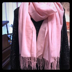 3/$25 100% cashmere scarf. Pretty in pink